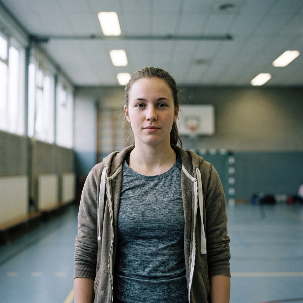 Portret van een wedstrijdvechter van de vereniging